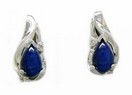 BLUE STAR PEAKED EARRINGS