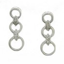 LDS 3 CIRCLE EARRINGS W/DIAMONDS-APP