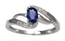 LDS SAPPHIRE AND DIAMOND RING