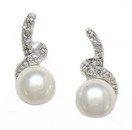 LDS PEARL & DIAMIND EARRINGS