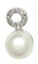 LDS PEARL & DIAMOND PENDANT