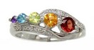 LDS MULTI COLOR & DIAMOND RING