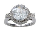 LDS WHITE TOPAZ RING