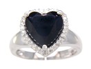 LDS H/S ONYX & DIAMOND RING