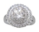 LDS WHITE TOPAZ RING