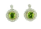 LDS PERIDOT & DIAMOND , SILVER & GOL